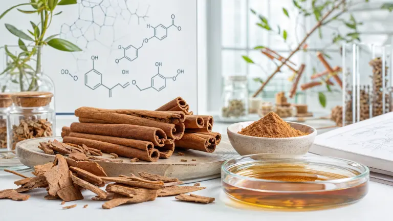 Cinnamaldehyde, polyphenols, and eugenol: what makes cinnamon active and its chemical profile